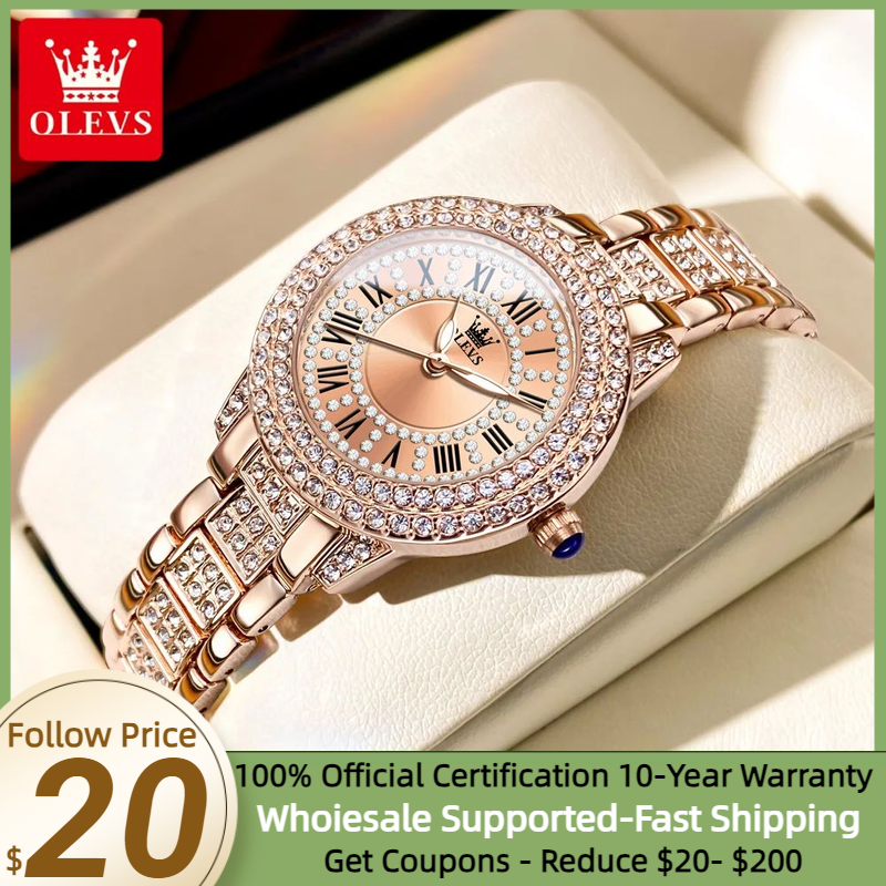 Jewelry Diamond Watches - OLEVS 9943 Original Diamond Watch for