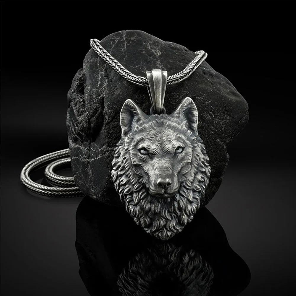 Wolf Jewelry & Watches Tampa - Punk Men's Wolf Head Lion Bear