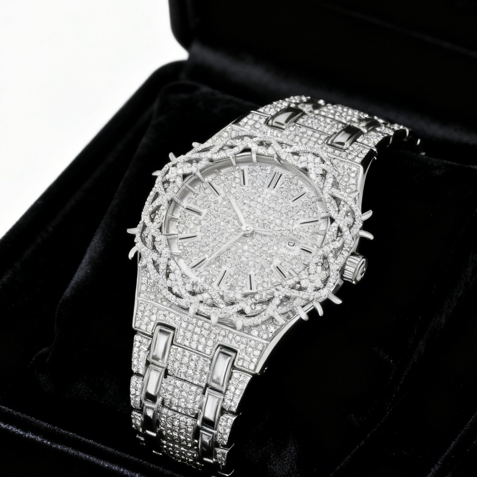 Jewelry Watches Brands - PINTIME Hot Fashion Full Diamond Watches