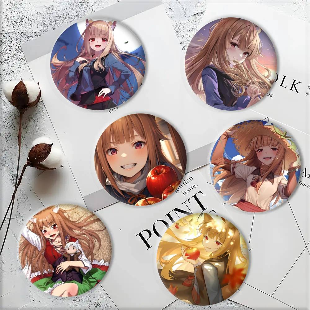 Wolf Jewelry & Watches Tampa - Anime Spice And Wolf Badge Tinplate