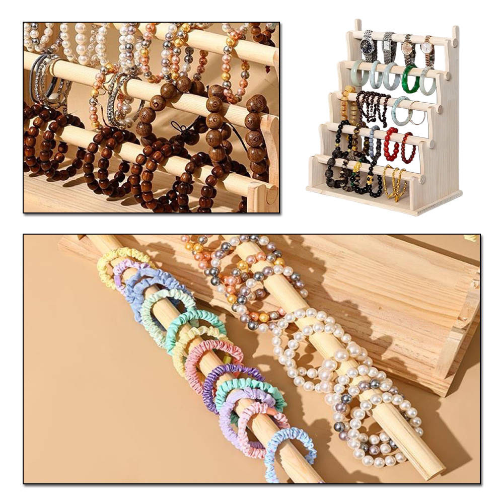 Jewelry Stores With Watches - Bracelet Holder Storage Rack Wood Bangle