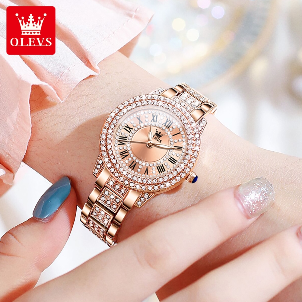 OLEVS 9943 Original Diamond Wa - Jewelry Diamond Watches 评论和价格