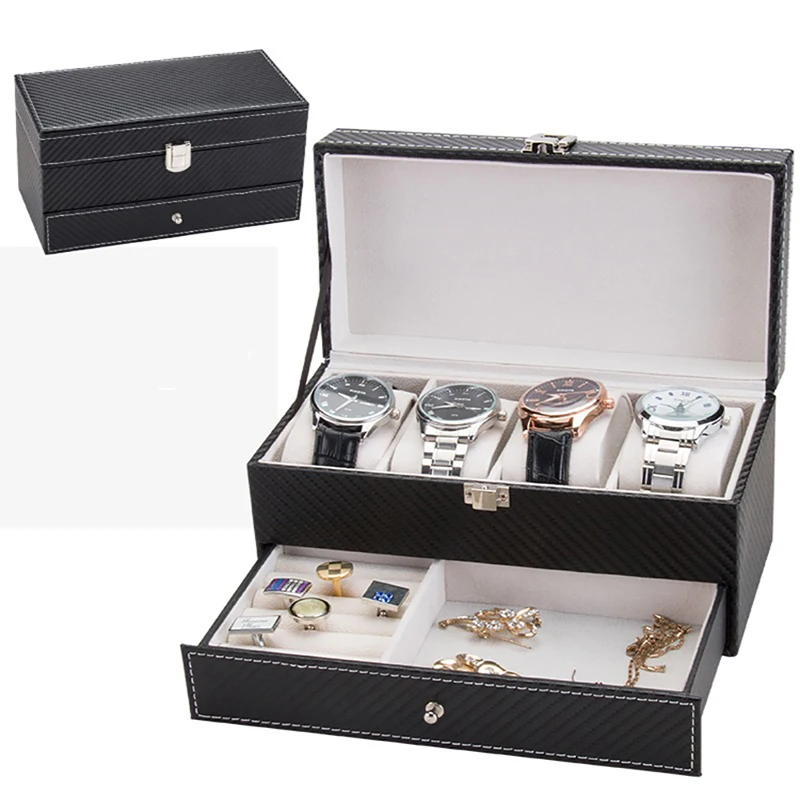 4 Slots Watch Boxes Double Car - Best Jewelry Watches 评论和价格