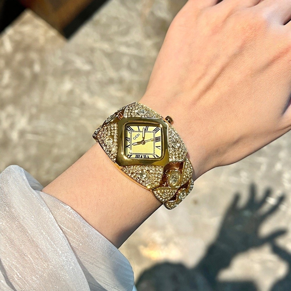New Diamond Inlaid Bracelet Wa - Jewelry Watches Brands 评论和价格