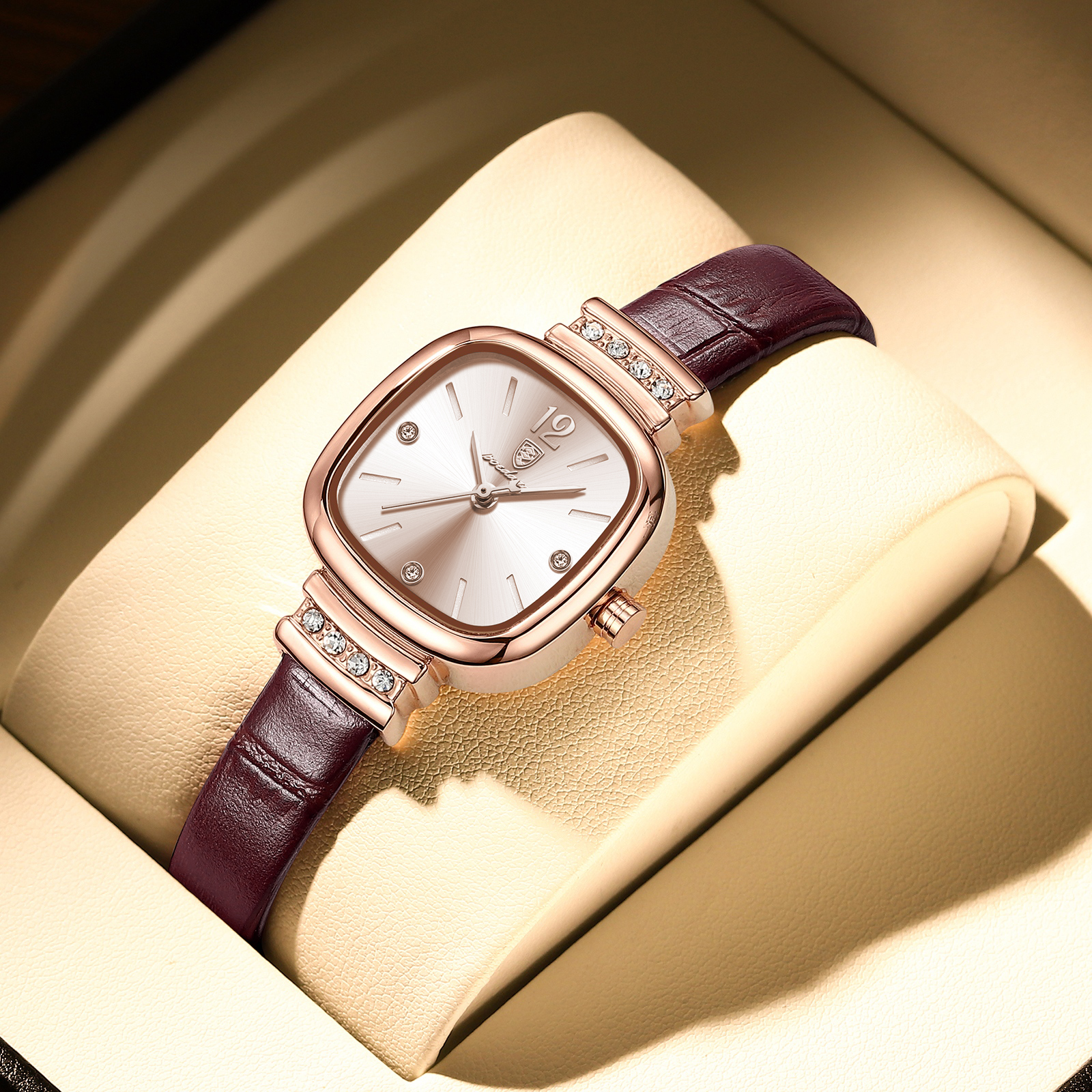 POEDAGAR Fashion Square Ladies - Jewelry Diamond Watches 评论和价格
