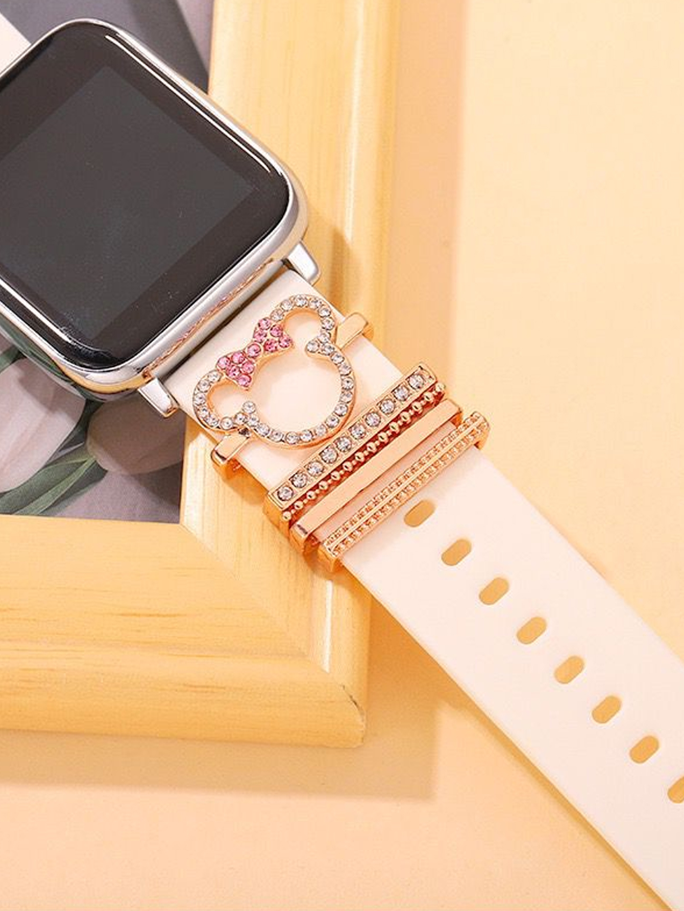 5pcs Metal Charm Decorative Ri - Jewelry Diamond Watches 评论和价格