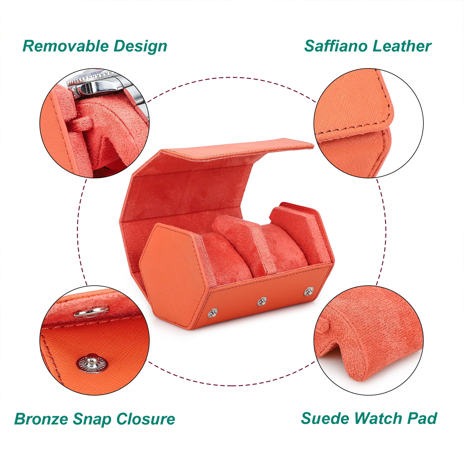 Saffiano Genuine Leather Watch - Best Jewelry Watches 评论和价格