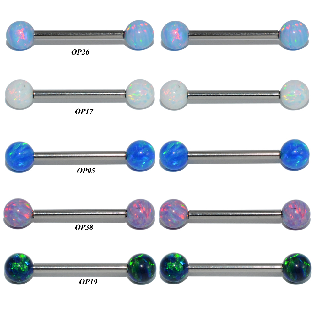 1PC G23 Titanium Opal Ear Trag - Christina Jewelry & Watches Marguerite Ørestik Forgyldt Sølv 评论和价格