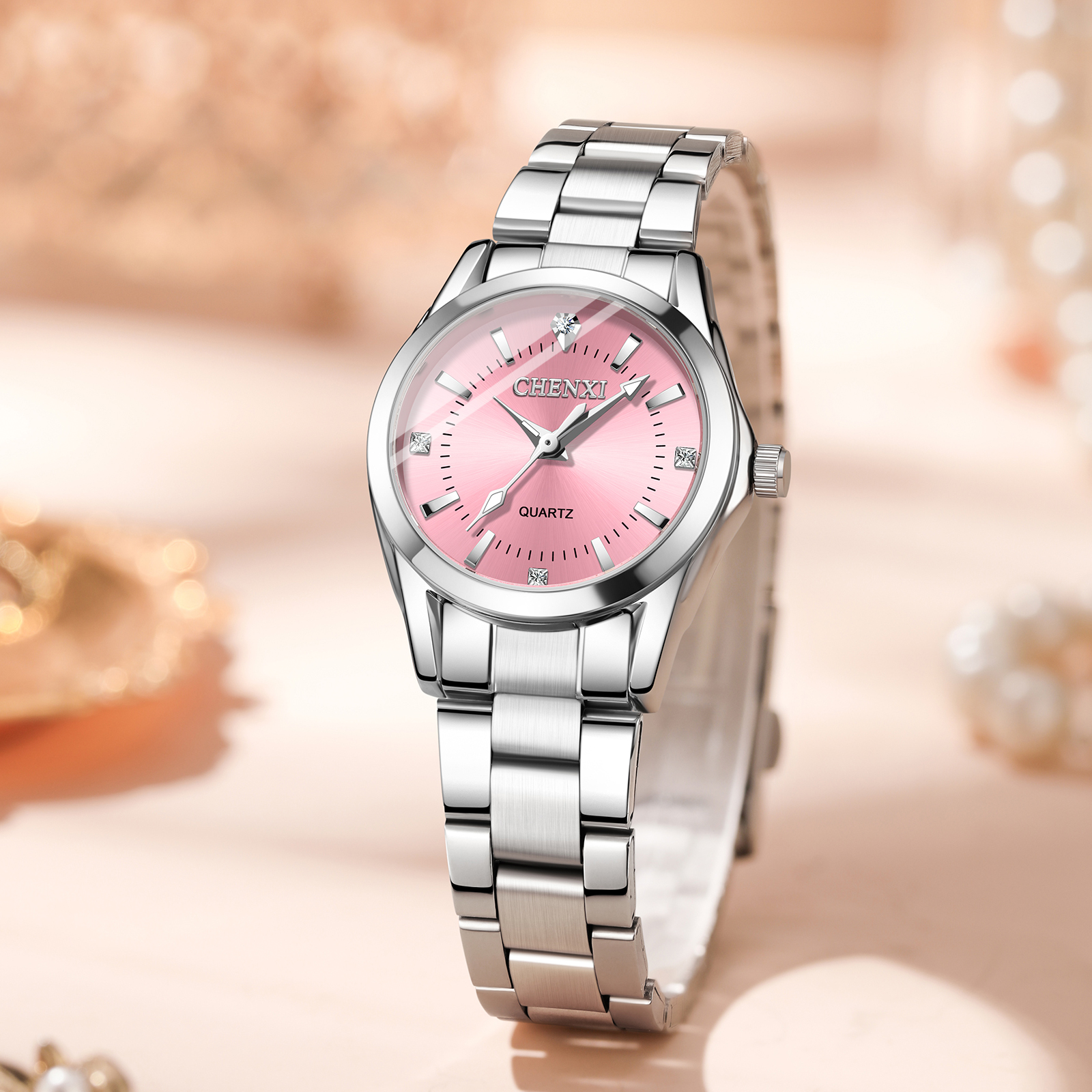 CHENXI 021B Luxury Fashion All - Jewelry Diamond Watches 评论和价格