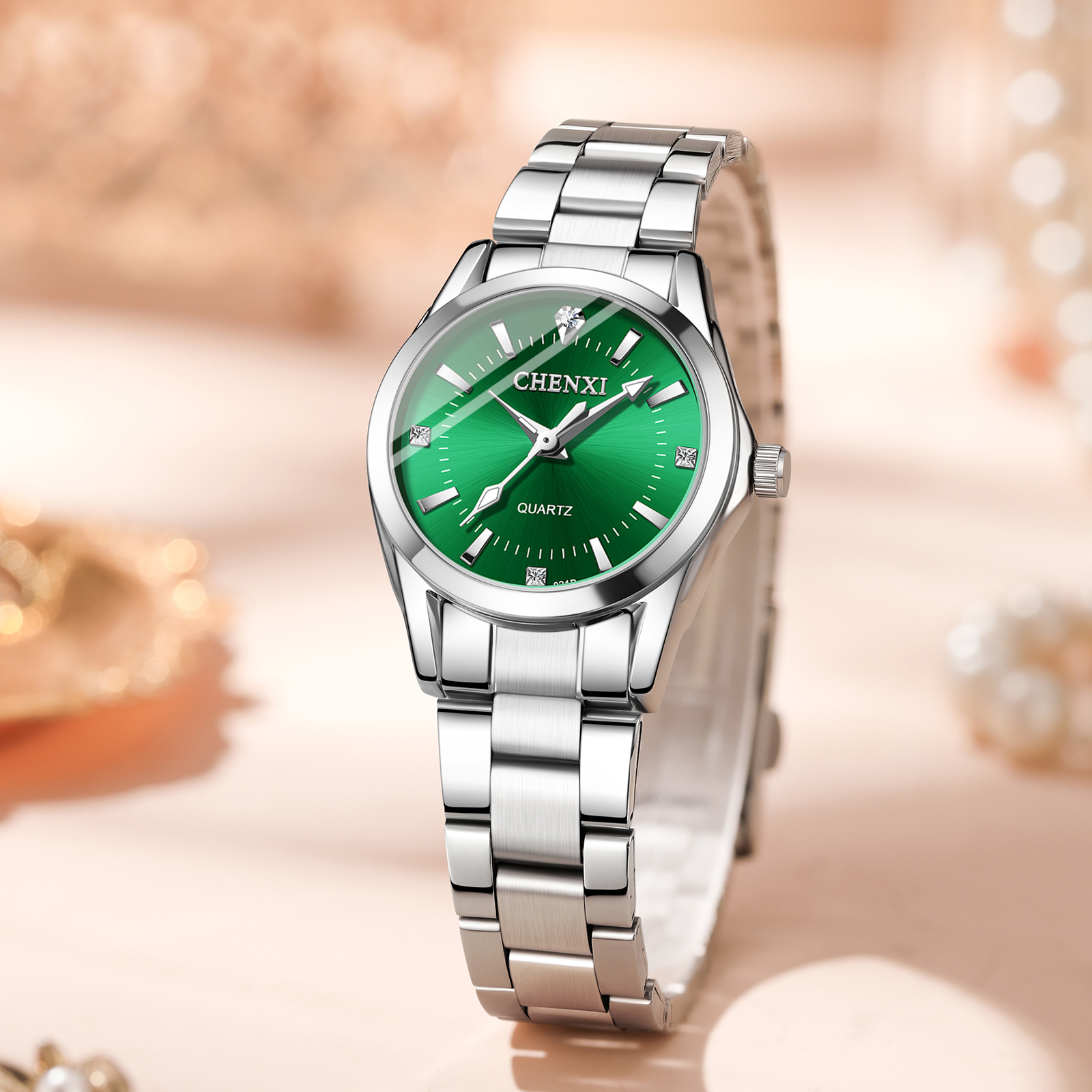 CHENXI 021B Luxury Fashion All - Jewelry Diamond Watches 评论和价格