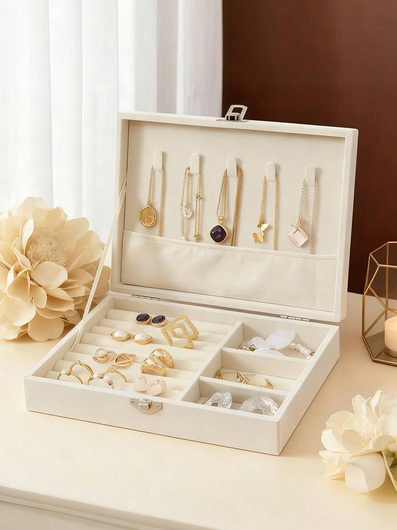 1pc Jewelry Storage Box, Large - Jewelry Stores With Watches 评论和价格