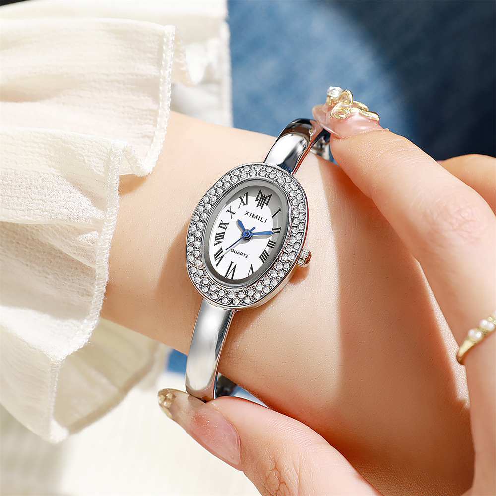 New Oval Women's Bracelet Watc - Jewelry Diamond Watches 评论和价格
