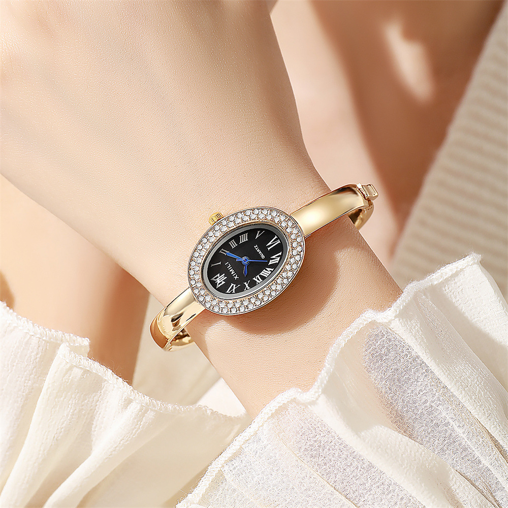 New Oval Women's Bracelet Watc - Jewelry Diamond Watches 评论和价格