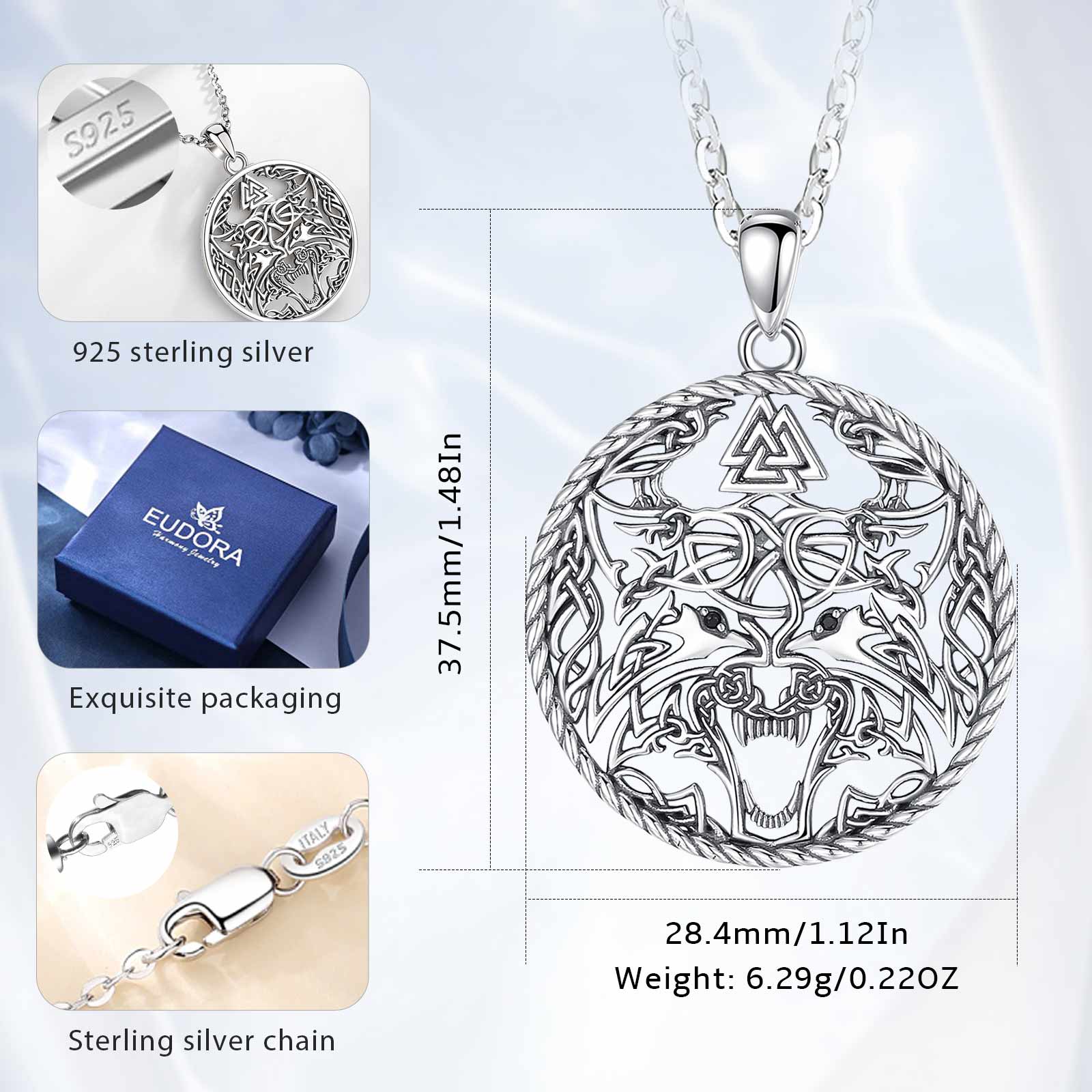 Eudora 925 Sterling Silver Vik - Wolf Jewelry & Watches Tampa 评论和价格