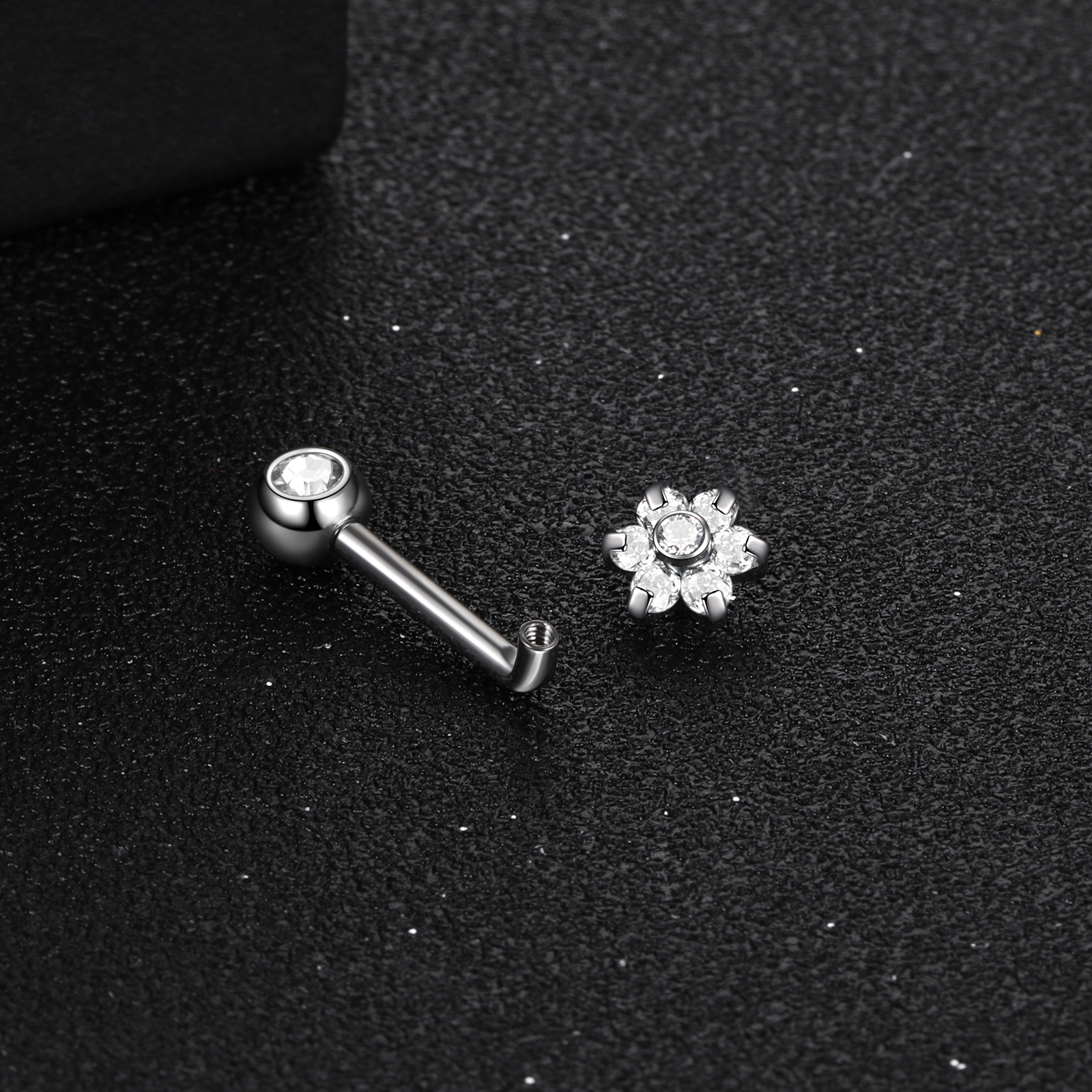 1PC Titanium Christina Piercin - Christina Jewelry & Watches Marguerite Ørestik Forgyldt Sølv 评论和价格