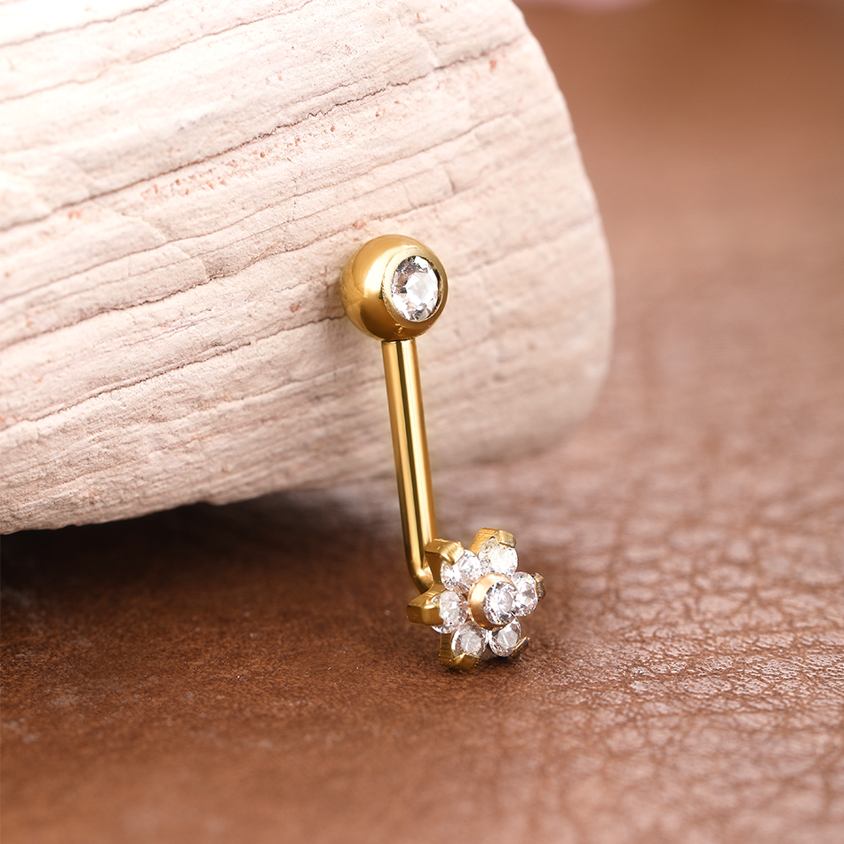1PC Titanium Christina Piercin - Christina Jewelry & Watches Marguerite Ørestik Forgyldt Sølv 评论和价格