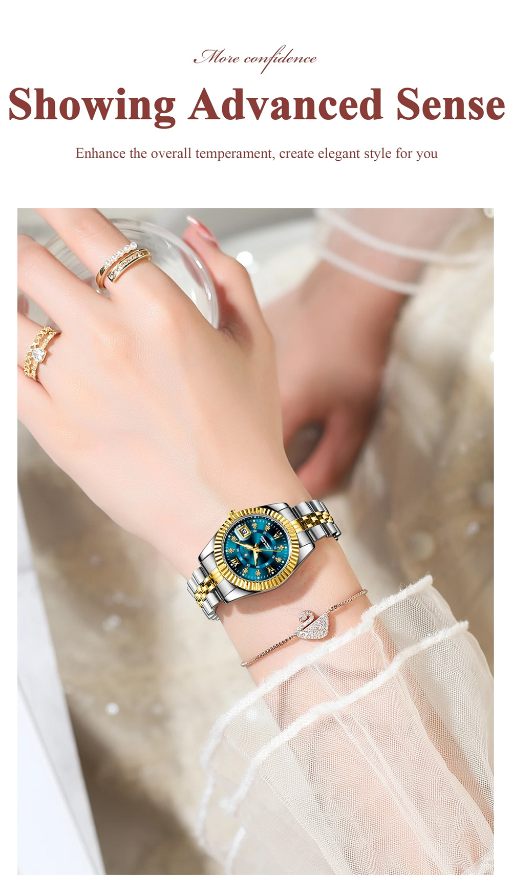 28MM Fashion Quartz Wristwatch - Jewelry Diamond Watches 评论和价格