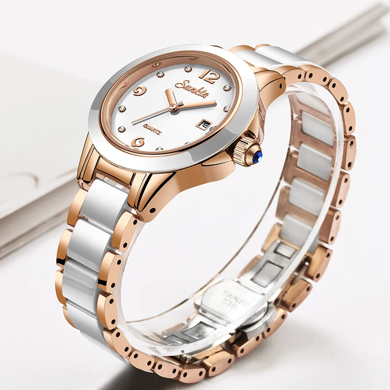 Sunkta Fashion Casual Quartz W - Jewelry Diamond Watches 评论和价格