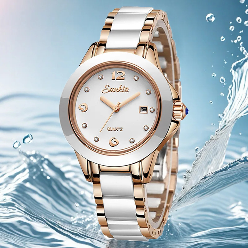 Sunkta Fashion Casual Quartz W - Jewelry Diamond Watches 评论和价格
