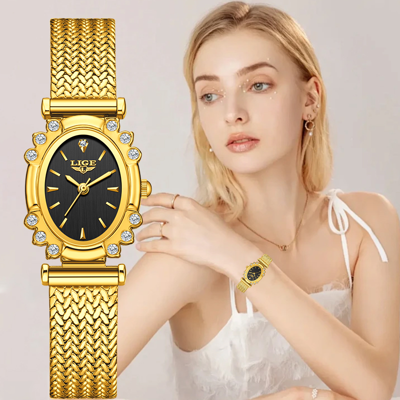 LIGE Elegant Quartz Watches fo - Jewelry Diamond Watches 评论和价格