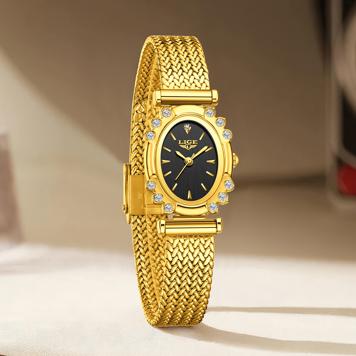 LIGE Elegant Quartz Watches fo - Jewelry Diamond Watches 评论和价格