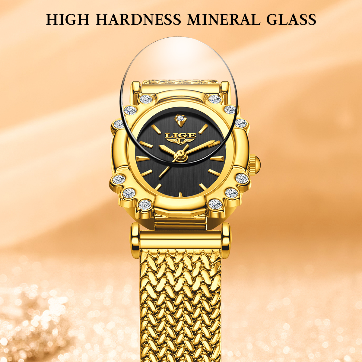LIGE Elegant Quartz Watches fo - Jewelry Diamond Watches 评论和价格
