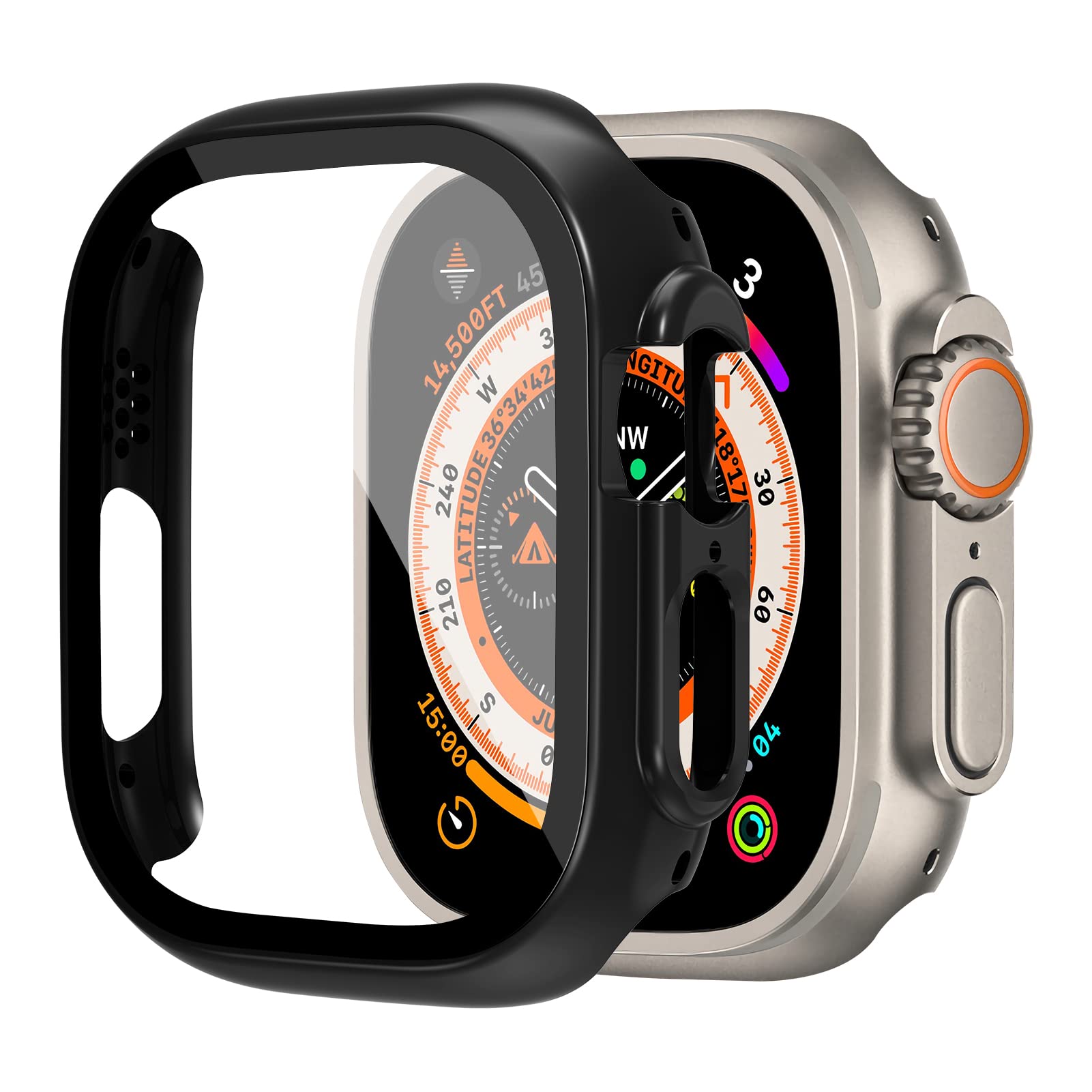 Glass+case For Apple Watch Ult - Jewelry Smart Watches 评论和价格