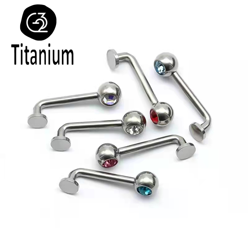 ASTM F136 Titanium Piercing Ch - Christina Jewelry & Watches Marguerite Ørestik Forgyldt Sølv 评论和价格