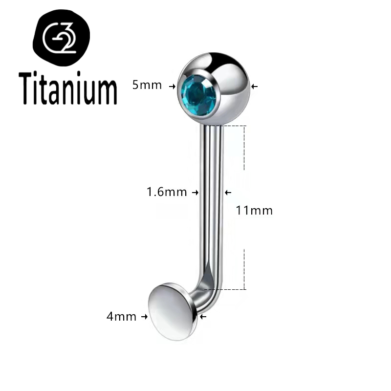 ASTM F136 Titanium Piercing Ch - Christina Jewelry & Watches Marguerite Ørestik Forgyldt Sølv 评论和价格