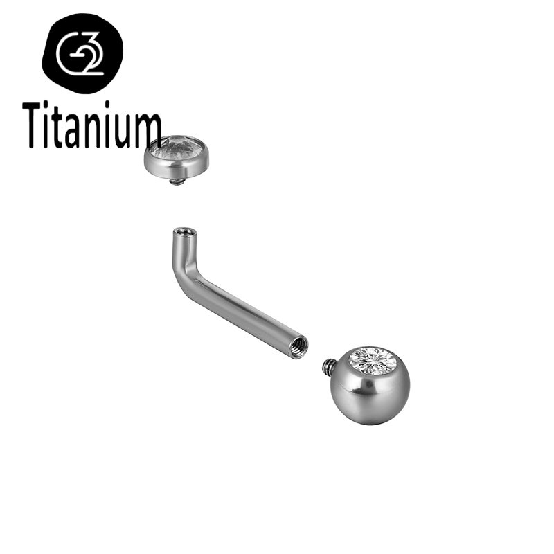 ASTM F136 Titanium Piercing Ch - Christina Jewelry & Watches Marguerite Ørestik Forgyldt Sølv 评论和价格
