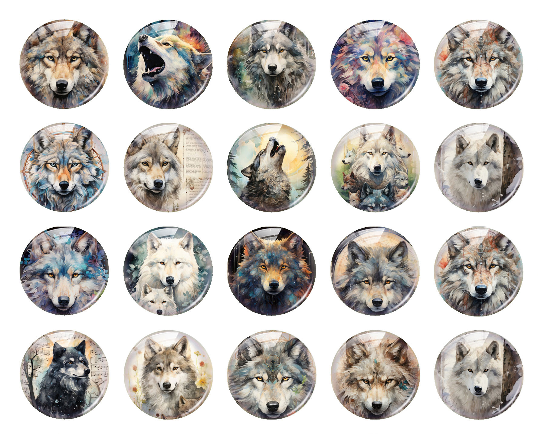 Handmade Wolf Animals Photo Gl - Wolf Jewelry & Watches Tampa 评论和价格