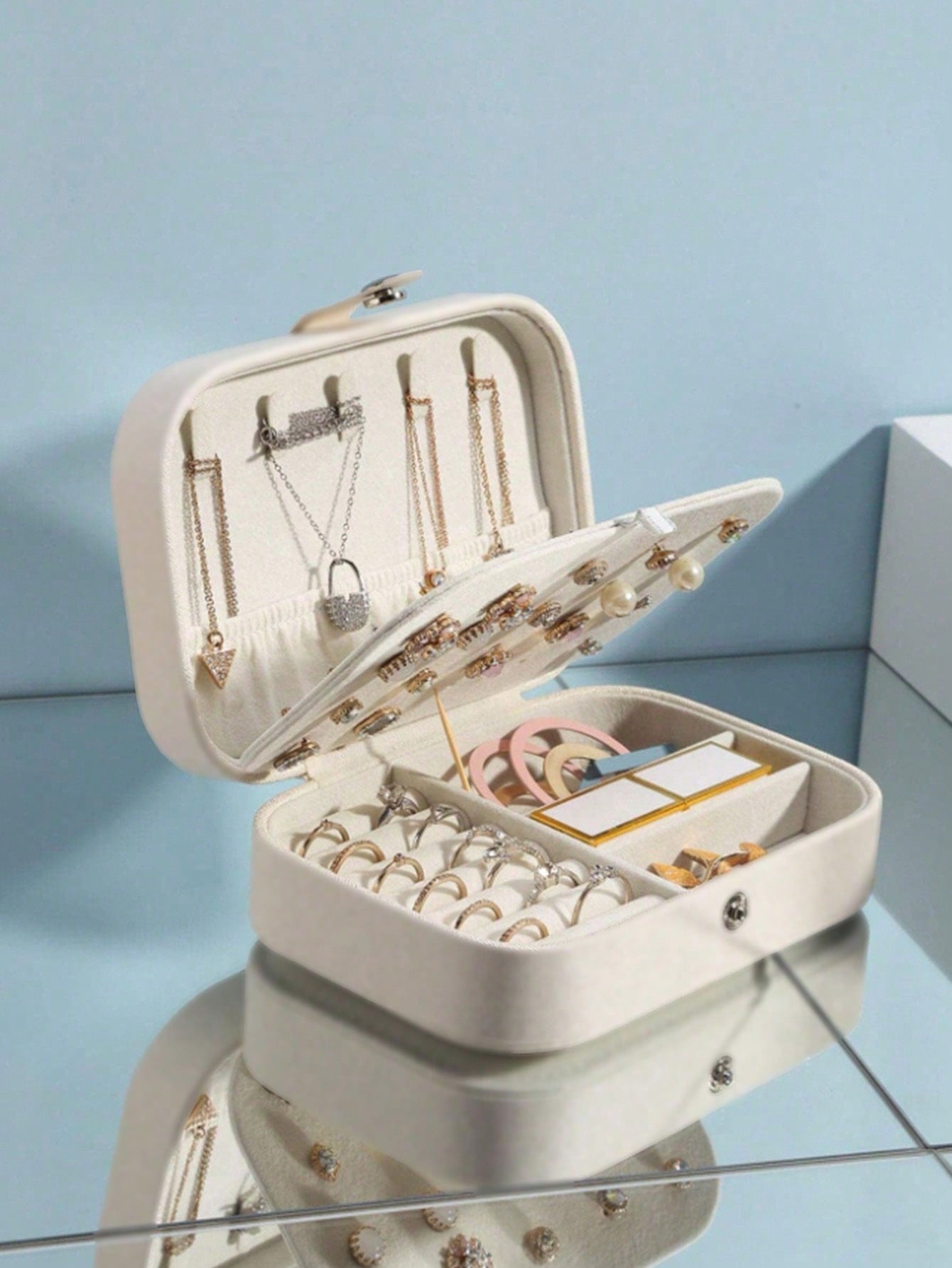 1 Rectangular Jewelry Box Pu J - Jewelry Stores With Watches 评论和价格