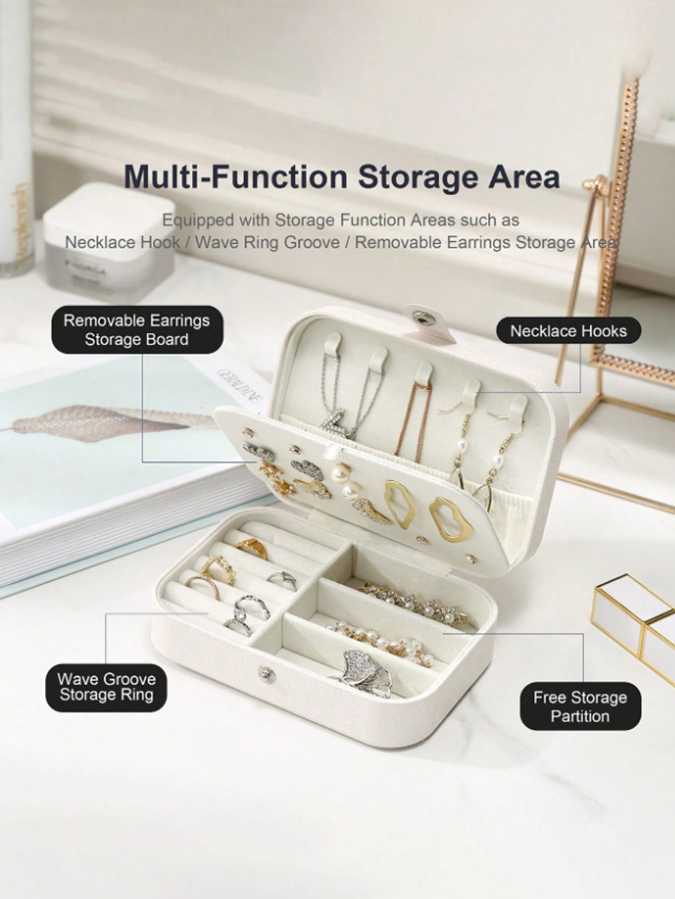 1 Rectangular Jewelry Box Pu J - Jewelry Stores With Watches 评论和价格