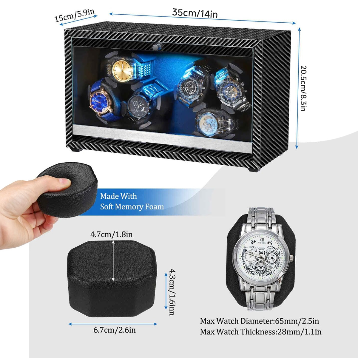 Watch Winder for Automatic Wat - Jewelry Stores With Watches 评论和价格