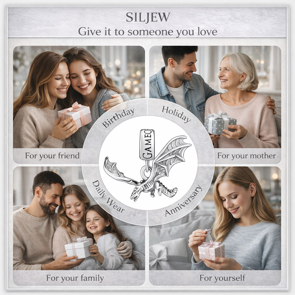 SilJew Vintage Fantasy Dragon  - Wolf Jewelry & Watches Tampa 评论和价格
