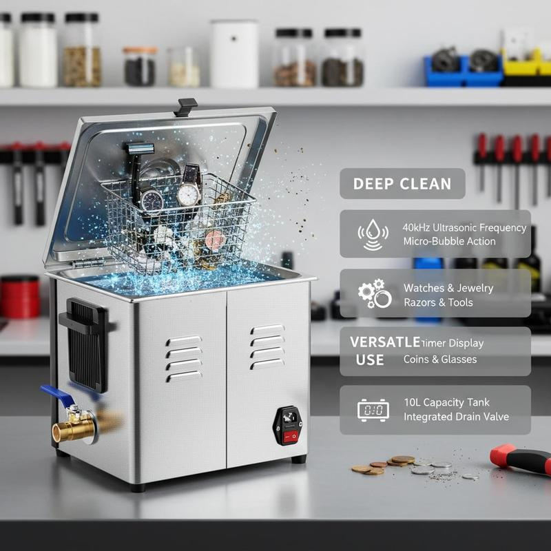 10L Ultrasonic Cavitation Devi - Jewelry Stores With Watches 评论和价格