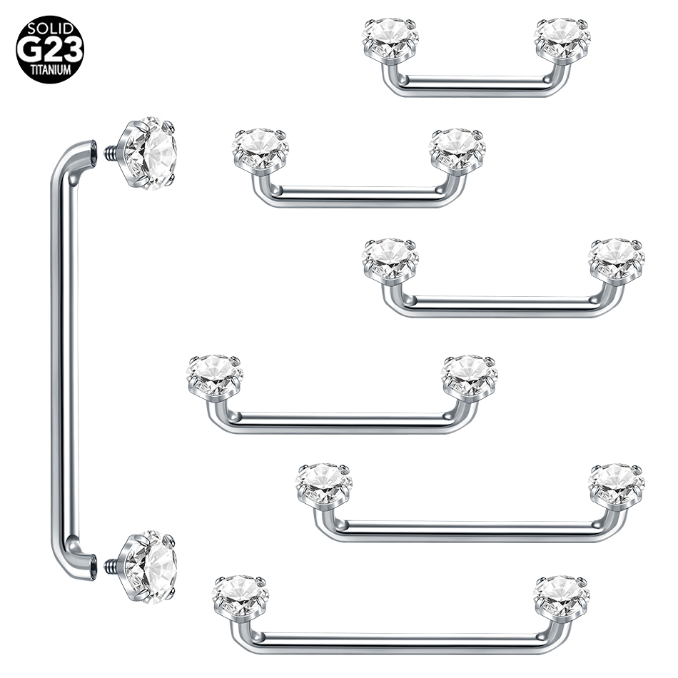 1PC Titanium Surface Piercing  - Christina Jewelry & Watches Marguerite Ørestik Forgyldt Sølv 评论和价格