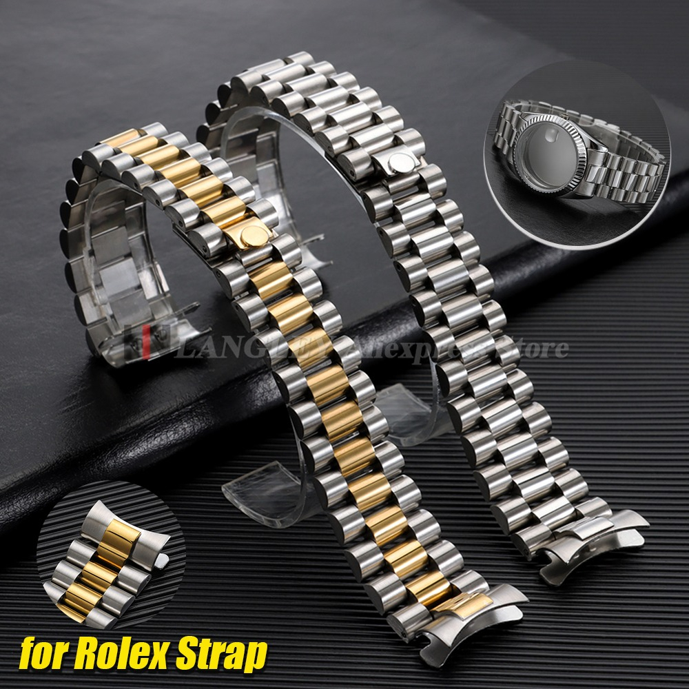 Curved End Stainless Steel Wat - Jewelry Rolex Watches 评论和价格