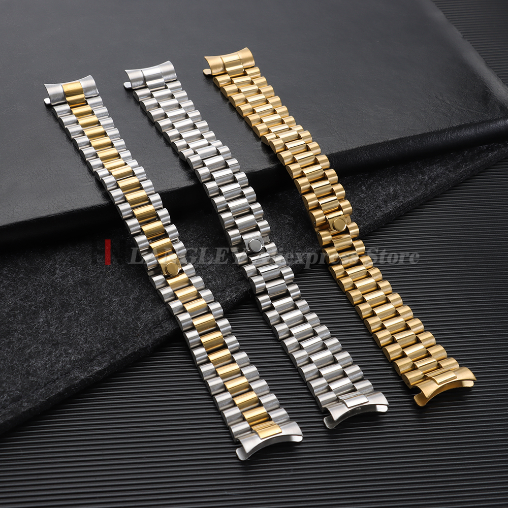 Curved End Stainless Steel Wat - Jewelry Rolex Watches 评论和价格