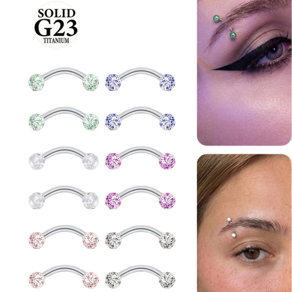2PCS 16G 8/10mm Titanium Alloy - Christina Jewelry & Watches Marguerite Ørestik Forgyldt Sølv 评论和价格