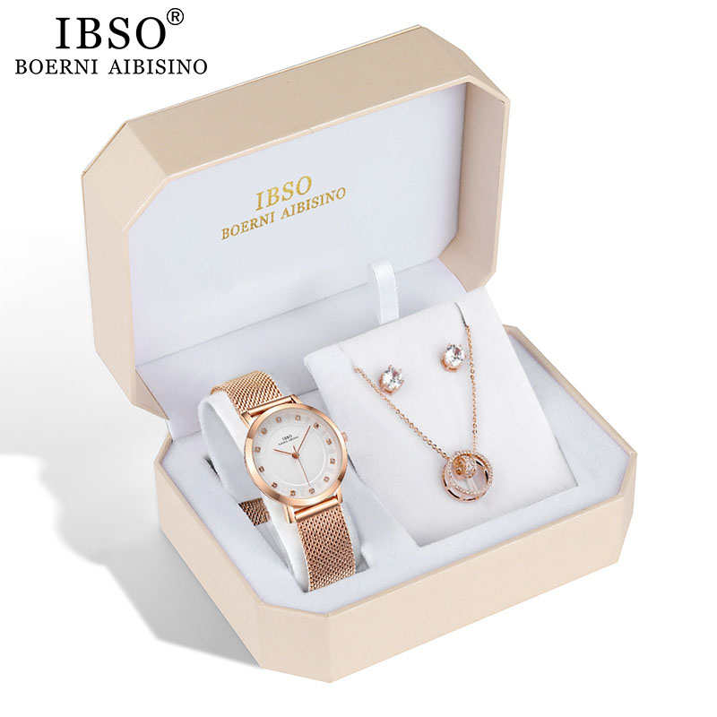 IBSO Brand Women Rose Gold Wat - Jewelry Watches Brands 评论和价格