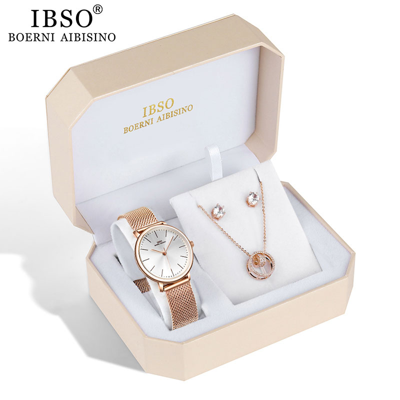 IBSO Brand Women Rose Gold Wat - Jewelry Watches Brands 评论和价格