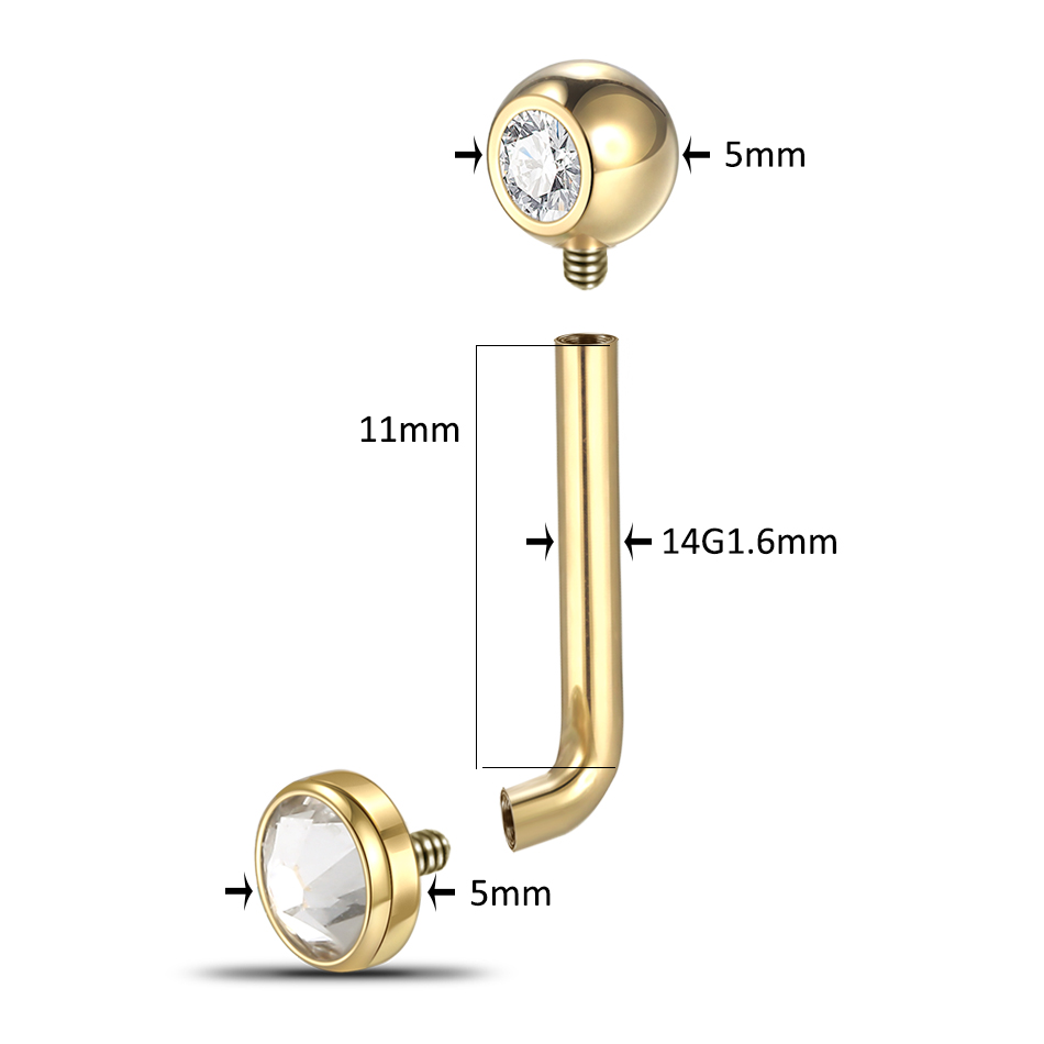 1PC G23 Titanium Christina Ver - Christina Jewelry & Watches Marguerite Ørestik Forgyldt Sølv 评论和价格