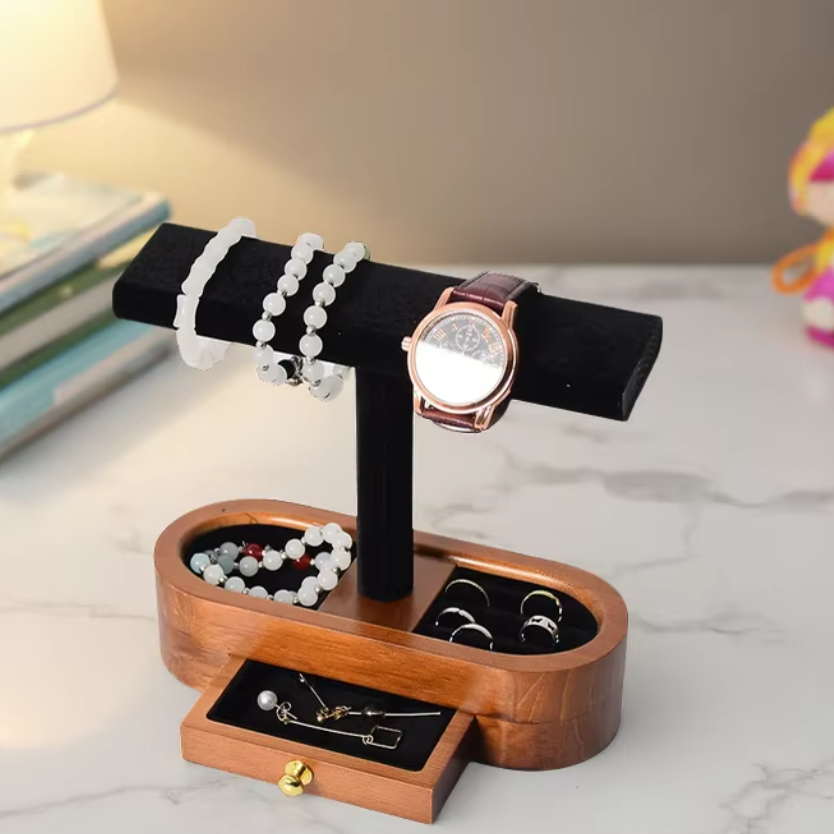 Jewelry Rack Solid Wood Jewelr - Jewelry Stores With Watches 评论和价格