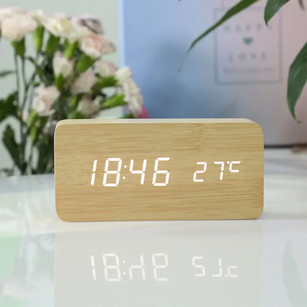 Wall Clock Wooden Electronic W - Moments Watches & Jewelry Burlington Reviews 评论和价格