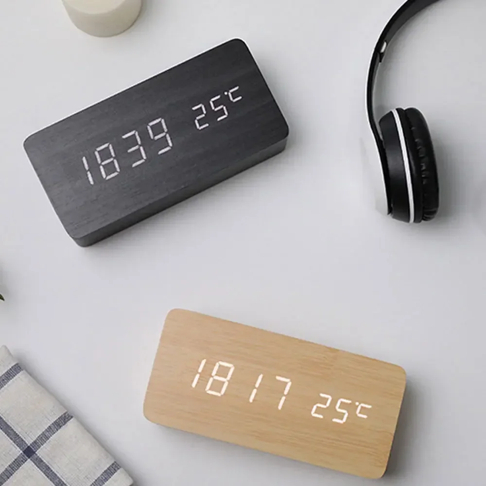 Wall Clock Wooden Electronic W - Moments Watches & Jewelry Burlington Reviews 评论和价格