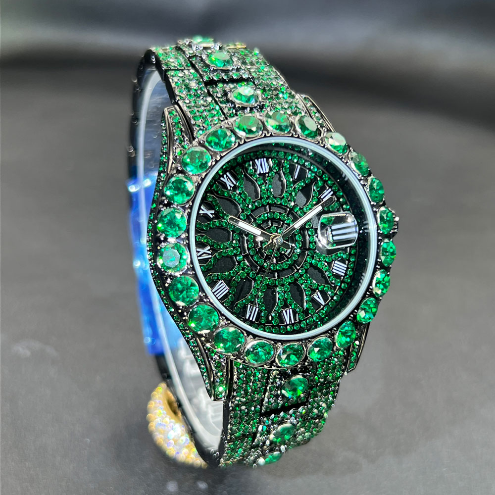 Green Diamond Watch For Men Br - Jewelry Watches Brands 评论和价格