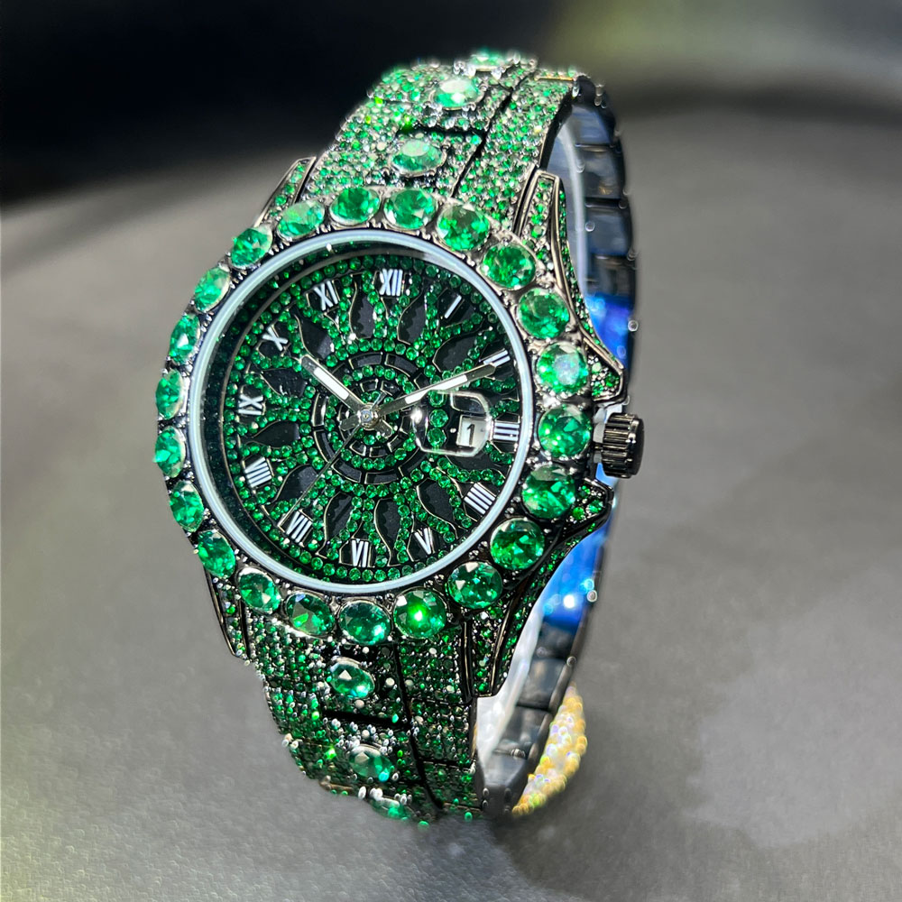 Green Diamond Watch For Men Br - Jewelry Watches Brands 评论和价格