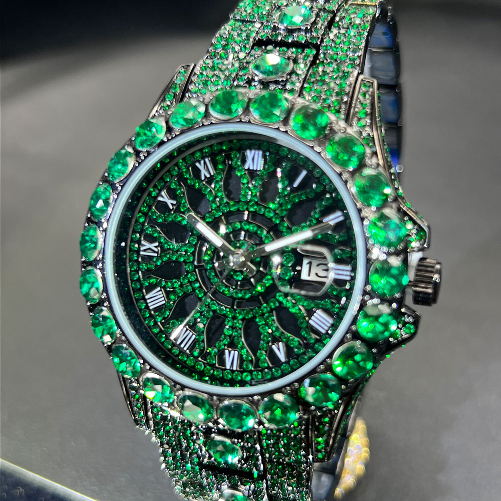 Green Diamond Watch For Men Br - Jewelry Watches Brands 评论和价格
